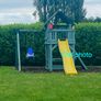 Kids Playhouse, swing,slide,climbing wall & picnic bench Image 6