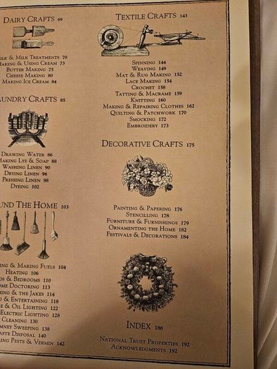 Forgotten Household Crafts. The National Trust Book Of. By Jomn Seymour. Beautiful Illustrated Large Volume Hardbacks With Dustjackets In Good Condition. See Photos For Same.