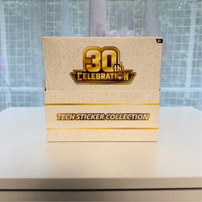 Pokemon 30th Anniversary Tech Sticker Collection Display Sealed