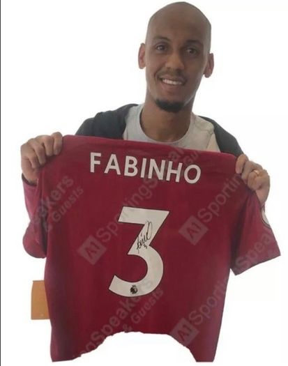BNWT Liverpool 19/20 Original Premiership winning NB signed Fabinho jersey with COA