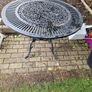 Cast Aluminium garden table and 6 chairs Image 6
