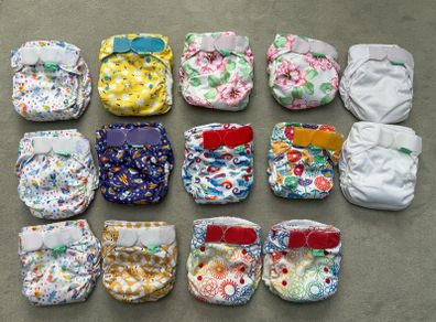 TotsBots EasyFit Star Bamboo Cloth Nappies 14 Bundle