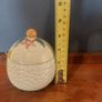 Delightful Lidded Preserve/Marmalade Pot in the Shape of a Juicy Lemon Fruit with a Leafy and Floral decoration and Finial, by Keele Street Pottery Company, Circa 1950, Funky MCM Chic Image 10