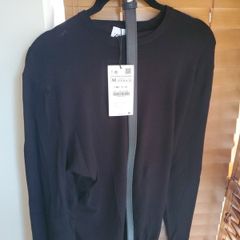 Zara Black Sweatshirt New With Tags  Size M