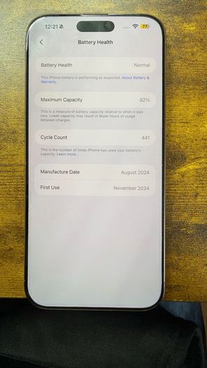 iPhone 16 Pro Max 256GB - 92% Battery Health + 9 Cases