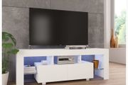 Modern LED TV Stand Cabinet High Capacity TV Console for Living Room