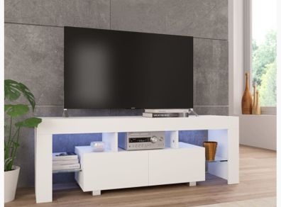 Modern LED TV Stand Cabinet High Capacity TV Console for Living Room