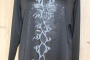 Lovely black dressy blouse size UK18 EU46 Postage included