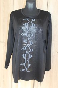 Lovely black dressy blouse size UK18 EU46 Postage included