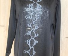 Lovely black dressy blouse size UK18 EU46 Postage included