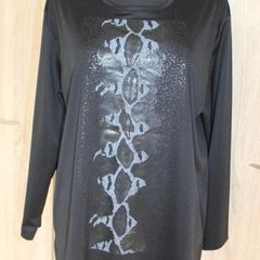 Lovely black dressy blouse size UK18 EU46 Postage included