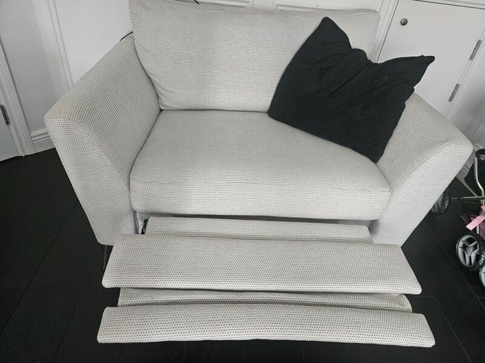Sofa, Love Seat and Pouffe