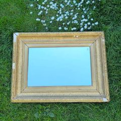 Antique Victorian Gilt Deep Dish Mirror