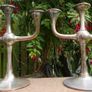 Karl Johan Ottesen, a pair of Silver 830 Candelabras, Norway (SILVER 830) Image 2