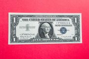 Usa. 1  Dollar. 1957   Star Replacement. Rare / Scarce  Blue Seal   Uncirculated