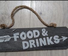 Food and drink sign, new