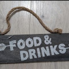 Food and drink sign, new