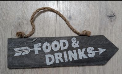 Food and drink sign, new