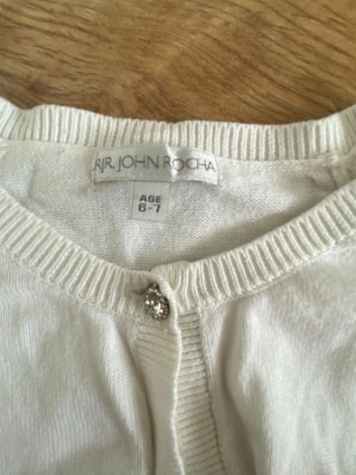 John Rocha Ivory Cropped Cardigan