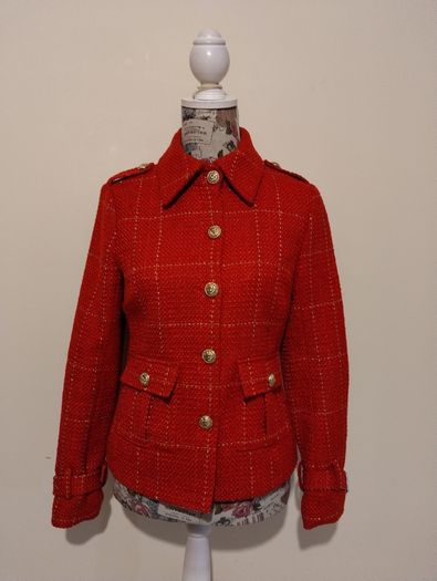 Stunning Military Style Red Jacket, New