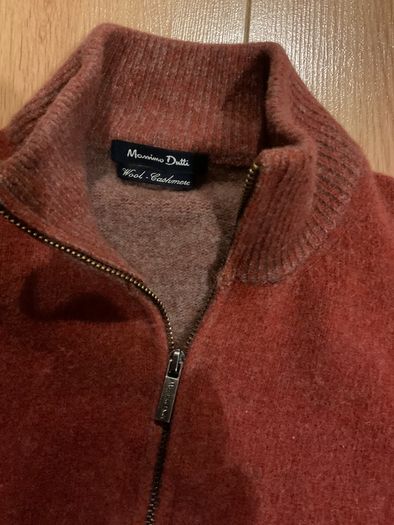Ladies Massimo Dutti Zipped Wool and Cashmere Top Size L