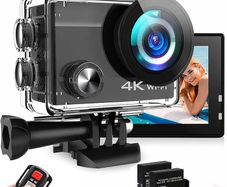 NEW SALE | Action Camera 4K 20MP GA100 Waterproof 40M Underwater Camera for Snorkeling, EIS Stabilization WiFi 170 Degree Wide Angle Helmet Camera