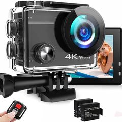 NEW SALE | Action Camera 4K 20MP GA100 Waterproof 40M Underwater Camera for Snorkeling, EIS Stabilization WiFi 170 Degree Wide Angle Helmet Camera