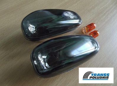 Smoked Side Light Repeater Indicators Set Mercedes V-class W638 E-class W210