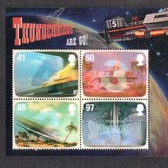 2011 Great Britain Thunderbird Lenticular Miniature Sheet Commemorative Stamps Mint Never Hinged (MNH)