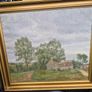 5 old antique painting 4 on canvas & 3 old copper kettles Image 4