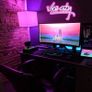 Vice City Neon Sign Pink White Led Sign for Bedroom Wall Decor USB Powered Letter Neon Light for Game Room, Man Cave, Gaming Zone (FREE POSTAGE) Image 4