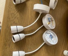 Set of 4 ceiling light fittings