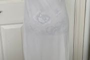 Vintage - Resource White Maxi Dress - 100% Viscose | Size 1/ UK 10