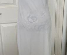 Vintage - Resource White Maxi Dress - 100% Viscose | Size 1/ UK 10
