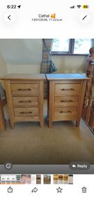 two bedside lockers
