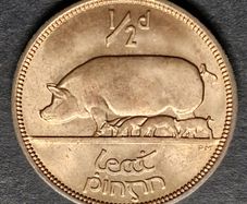 Ireland 1967  1/2 d  Half Penny  UNC