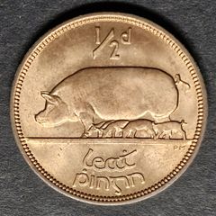 Ireland 1967  1/2 d  Half Penny  UNC