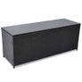 Garden Storage Box Black 150x50x60 cm Poly Rattanv Image 5