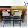 5 X Walnut 1.8M Wide Canteen High Tables Image 3