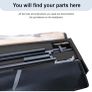 Double Bed Frame, Dark Grey, Upholstered Image 4