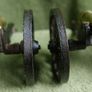 Vintage Brass and Cast Iron Cannons - Moving Wheels - Adjustable Mini Cannon - Set of 2 Image 4