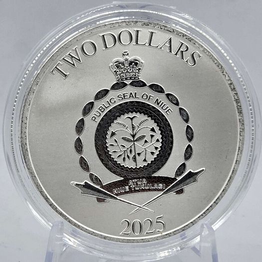 22025 Niue 1 oz Silver  Disney's Scrooge McDuck BU (In Capsule)