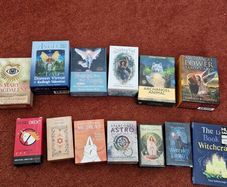 Tarot and Oracle card decsk