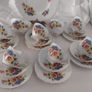 Stunning Vintage Dorchester Finest Bone China 21 Piece Teaset in a Fabulous Multicoloured Pansy Pattern in Excellent Condition Image 2