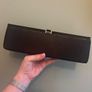 Black Satin Clutch bag Image 2