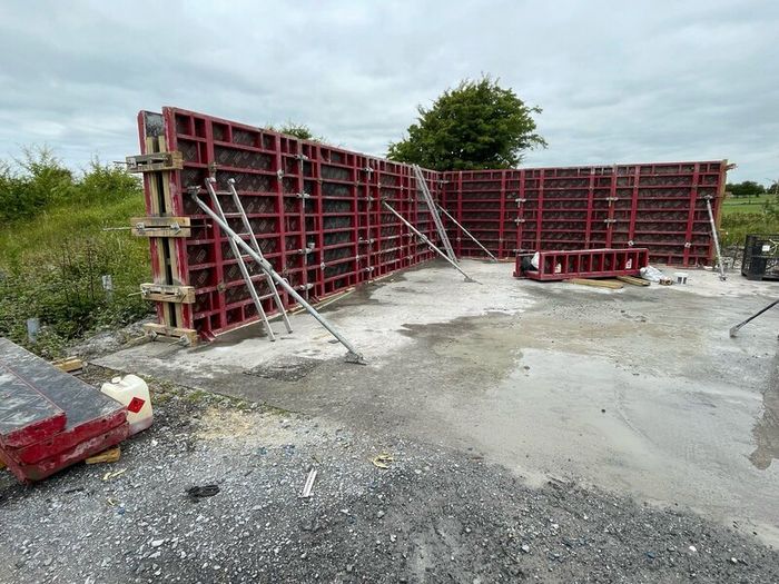 Shuttering. Tanks floors, Walls. Pits. Formwork