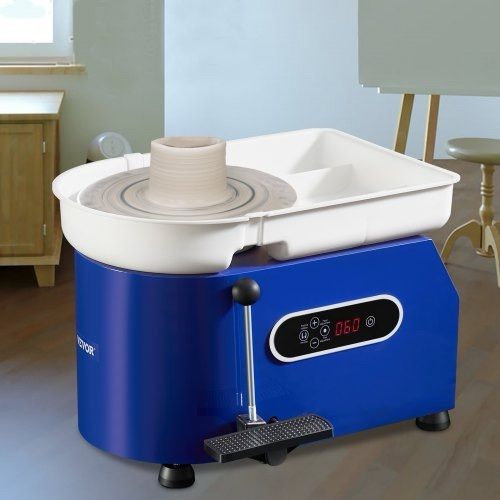 NEW SALE | Pottery Wheel 11in Ceramic Wheel Foot Pedal Sculpting Tools Apron 450W