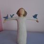 Willow Tree angel "Happiness". Angel, Ornament, Home decor Image 4