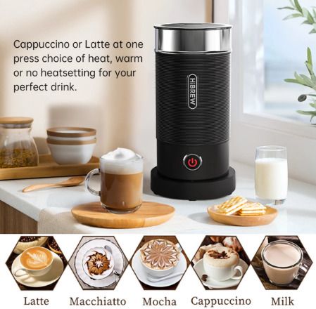 4in1 multiple Espresso Coffee Machine with Fully Automatic Hot & Cold Milk Foaming Machine Cafetera Cappuccino Latte