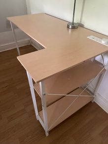 Corner Desk with Shelves